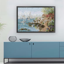 Load image into Gallery viewer, Joy Sunday Mariners Harbor 7 (75*52CM) 14CT 2 Stamped Cross Stitch
