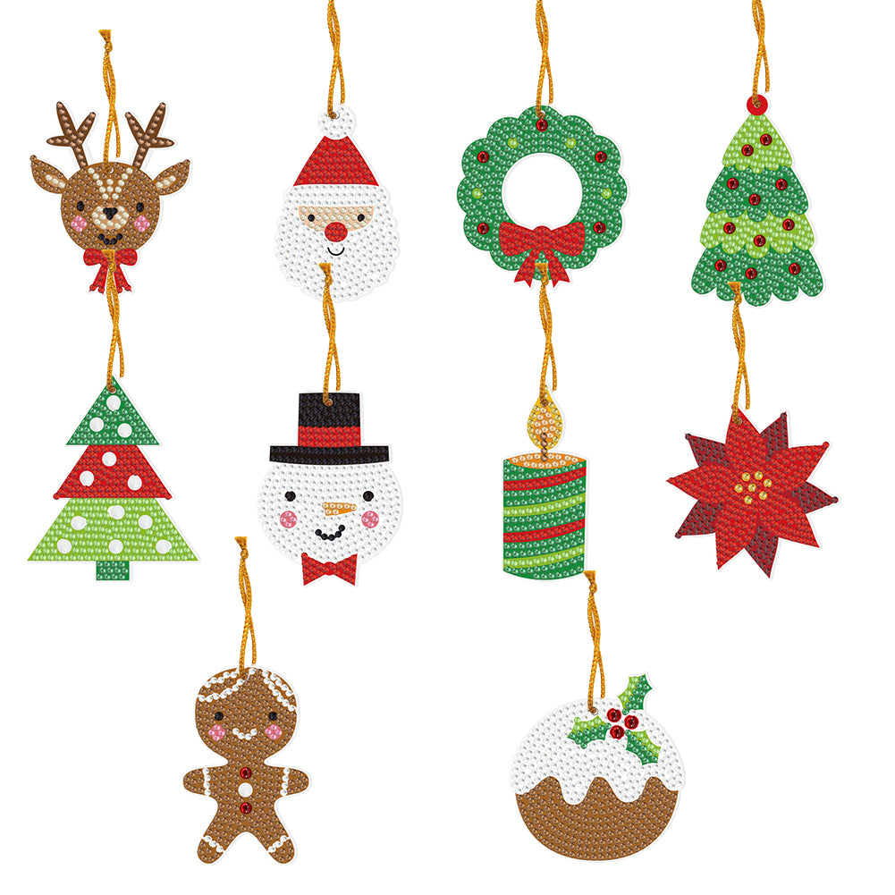 10PCS DIY Diamond Art Ornaments Special Shape (Xmas Element)