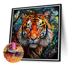 Load image into Gallery viewer, Tiger Glass Painting 40*40CM(Canvas) Full Round Drill Diamond Painting
