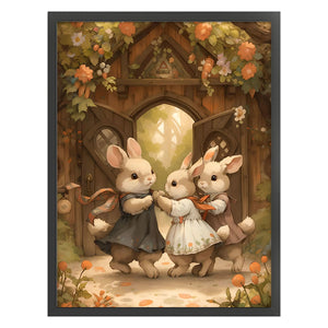 Autumn Bunny (50*65CM) 16CT 2 Stamped Cross Stitch