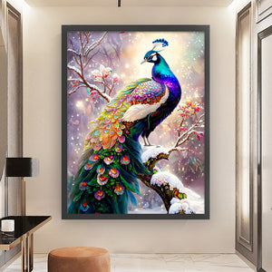 Peacock (50*65CM) 16CT 2 Stamped Cross Stitch