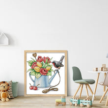 Load image into Gallery viewer, Joy Sunday Spring Bouquet (29*31CM) 14CT 2 Stamped Cross Stitch
