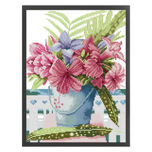 Load image into Gallery viewer, Joy Sunday Flower (26*34CM) 14CT 2 Stamped Cross Stitch
