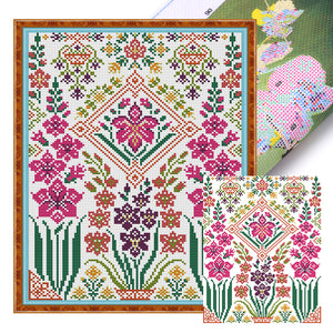 Joy Sunday Flower (27*35CM) 14CT 2 Stamped Cross Stitch