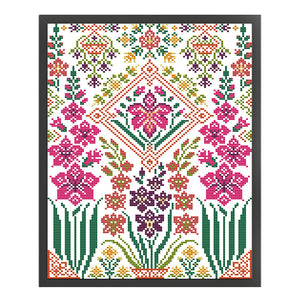 Joy Sunday Flower (27*35CM) 14CT 2 Stamped Cross Stitch