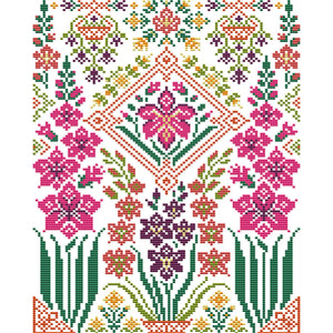 Joy Sunday Flower (27*35CM) 14CT 2 Stamped Cross Stitch