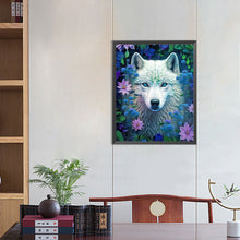 Load image into Gallery viewer, White Wolf 40*50CM(Canvas) Full Round Drill Diamond Painting
