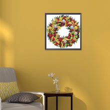 Load image into Gallery viewer, Christmas Wreath 30*30CM(Canvas) Partial Special Shaped Drill Diamond Painting
