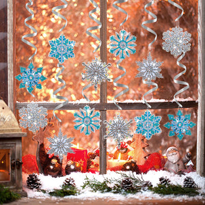 6PCS Diamond Painting Art Pendant Snowman Special Shape Christmas (#1)