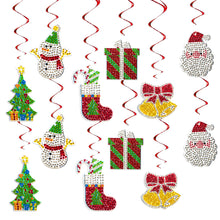 Load image into Gallery viewer, 6PCS Diamond Painting Art Pendant Snowman Special Shape Christmas (#4)
