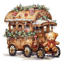 Load image into Gallery viewer, Christmas Cookie Cart 30*30CM(Canvas) Partial Special Shaped Drill Diamond Painting
