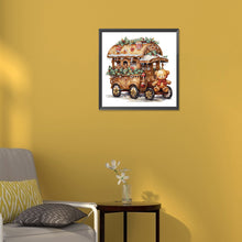 Load image into Gallery viewer, Christmas Cookie Cart 30*30CM(Canvas) Partial Special Shaped Drill Diamond Painting
