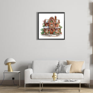 Christmas Cookie House 30*30CM(Canvas) Partial Special Shaped Drill Diamond Painting