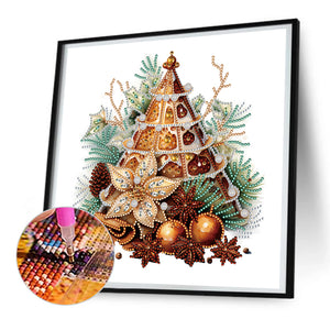 Christmas Cookie Cinnamon Towers 30*30CM(Canvas) Partial Special Shaped Drill Diamond Painting