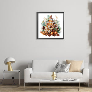 Christmas Cookie Cinnamon Towers 30*30CM(Canvas) Partial Special Shaped Drill Diamond Painting