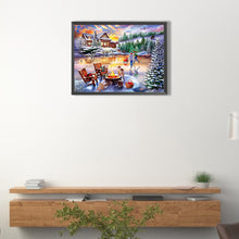 Load image into Gallery viewer, Rural Winter Scene 40*30CM(Canvas) Full Square Drill Diamond Painting
