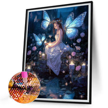 Load image into Gallery viewer, Butterfly Girl 40*50CM(Picture) Full Round Drill Diamond Painting
