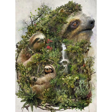 Load image into Gallery viewer, Sloth 40*55CM(Picture) Full Round Drill Diamond Painting
