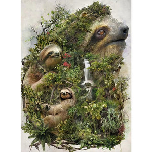 Sloth 40*55CM(Picture) Full Round Drill Diamond Painting