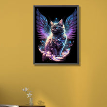 Load image into Gallery viewer, Angel Cat 40*55CM(Picture) Full Round Drill Diamond Painting
