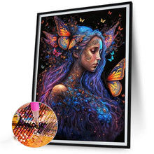 Load image into Gallery viewer, Butterfly Girl 40*55CM(Picture) Full Round Drill Diamond Painting

