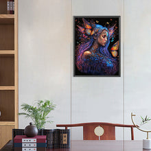 Load image into Gallery viewer, Butterfly Girl 40*55CM(Picture) Full Round Drill Diamond Painting
