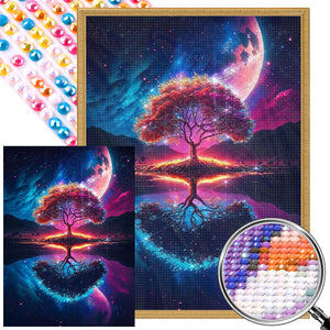 Four Seasons Tree Of Life 40*55CM(Picture) Full Round Drill Diamond Painting
