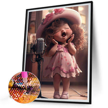 Load image into Gallery viewer, Little Girl Singing 40*50CM(Canvas) Full Round Drill Diamond Painting
