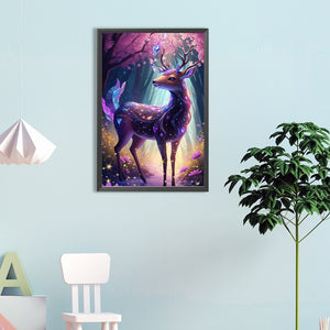Glowing Deer 40*60CM(Canvas) Full Round Drill Diamond Painting
