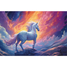 Load image into Gallery viewer, Unicorn 60*40CM(Canvas) Full Round Drill Diamond Painting
