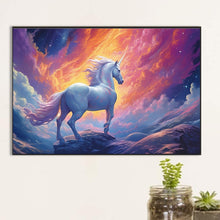 Load image into Gallery viewer, Unicorn 60*40CM(Canvas) Full Round Drill Diamond Painting
