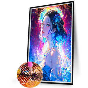 Anime Girl 40*60CM(Picture) Full Round Drill Diamond Painting