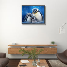 Load image into Gallery viewer, Penguin Family 50*40CM(Canvas) Full Round Drill Diamond Painting
