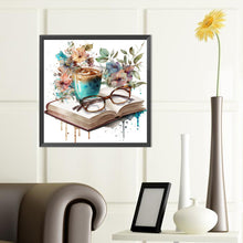 Load image into Gallery viewer, Book And Coffee 40*40CM(Canvas) Full Round Drill Diamond Painting
