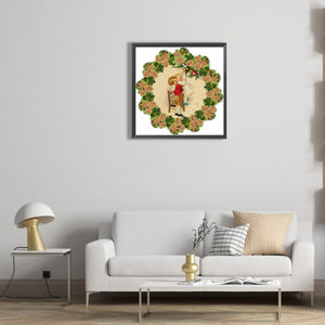 Christmas Wreath 30*30CM(Canvas) Partial Special Shaped Drill Diamond Painting