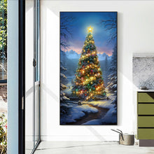 Load image into Gallery viewer, Christmas Tree In The Snow 40*70CM(Canvas) Full Round Drill Diamond Painting
