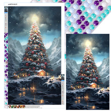 Load image into Gallery viewer, Snow Christmas Tree 40*70CM(Canvas) Full Round Drill Diamond Painting
