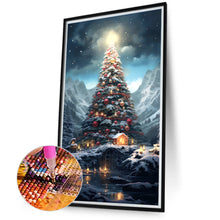 Load image into Gallery viewer, Snow Christmas Tree 40*70CM(Canvas) Full Round Drill Diamond Painting
