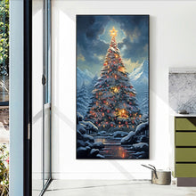 Load image into Gallery viewer, Snow Christmas Tree 40*70CM(Canvas) Full Round Drill Diamond Painting
