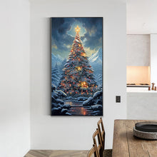 Load image into Gallery viewer, Snow Christmas Tree 40*70CM(Canvas) Full Round Drill Diamond Painting
