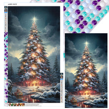 Load image into Gallery viewer, Christmas Tree In The Snow 40*70CM(Canvas) Full Round Drill Diamond Painting
