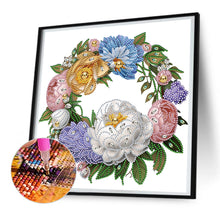 Load image into Gallery viewer, Vintage Garland 30*30CM(Canvas) Partial Special Shaped Drill Diamond Painting
