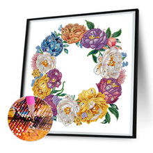 Load image into Gallery viewer, Vintage Garland 30*30CM(Canvas) Partial Special Shaped Drill Diamond Painting
