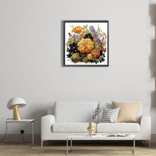 Load image into Gallery viewer, Autumn Pumpkin Sunflowers 30*30CM(Canvas) Partial Special Shaped Drill Diamond Painting
