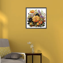 Load image into Gallery viewer, Autumn Pumpkin Sunflowers 30*30CM(Canvas) Partial Special Shaped Drill Diamond Painting
