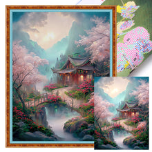 Load image into Gallery viewer, Landscape (50*65CM) 16CT 2 Stamped Cross Stitch
