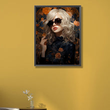 Load image into Gallery viewer, Blonde Beauty With Sunglasses 40*55CM(Picture) Full Round Drill Diamond Painting
