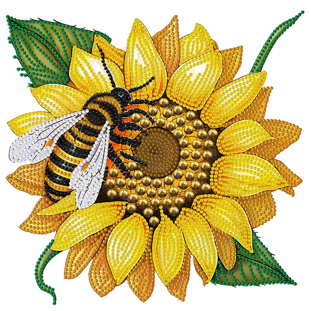 Sunflower 30*30CM(Canvas) Partial Special Shaped Drill Diamond Painting