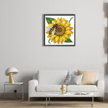 Load image into Gallery viewer, Sunflower 30*30CM(Canvas) Partial Special Shaped Drill Diamond Painting
