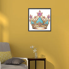 Load image into Gallery viewer, Crown 30*30CM(Canvas) Partial Special Shaped Drill Diamond Painting
